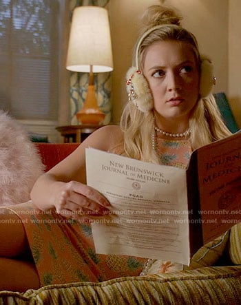 Chanel 3’s pineapple print dress on Scream Queens