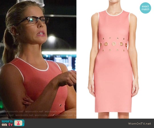 Clover Canyon Grommet Dress worn by Felicity Smoak (Emily Bett Rickards) on Arrow