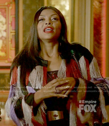 Cookie’s fringed coat on Empire