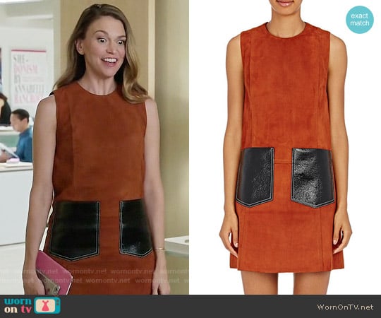 Edun Suede Shift Dress worn by Liza Miller (Sutton Foster) on Younger