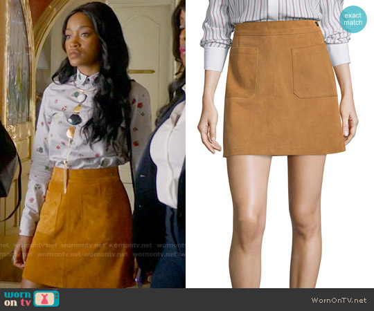 Frame Le High A-Line Skirt worn by Zayday Williams (Keke Palmer) on Scream Queens