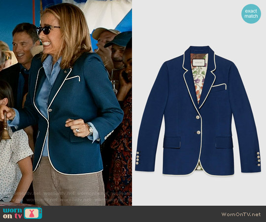 Gucci Silk-Wool Jacket worn by Elizabeth McCord (Téa Leoni) on Madam Secretary