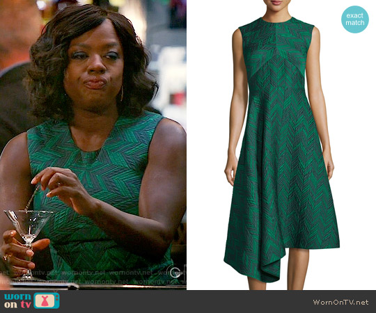 Jason Wu Sleeveless Herringbone Cocktail Dress worn by Annalise Keating (Viola Davis) on How to Get Away with Murder