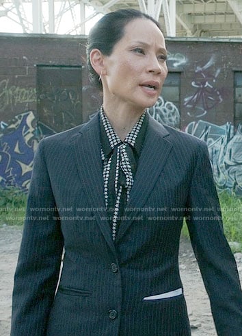 Joan’s star print blouse on Elementary