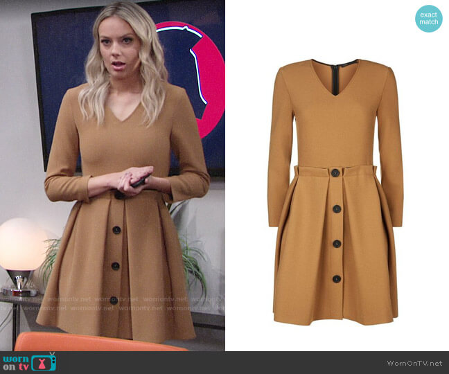 Maje Raeline Dress worn by Abby Newman (Melissa Ordway) on The Young and the Restless