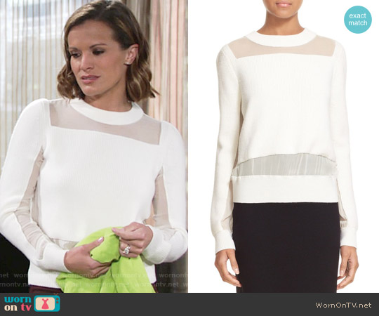 Rag & Bone Emery Pullover worn by Chelsea Lawson (Melissa Claire Egan) on The Young and the Restless