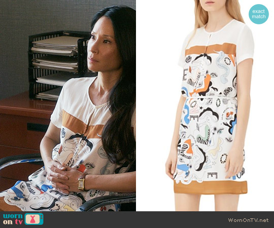Sandro Rena Dress worn by Joan Watson (Lucy Liu) on Elementary