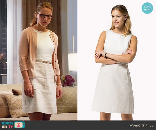 Tommy Hilfiger Cotton Linen Dress worn by Kara Danvers (Melissa Benoist) on Supergirl