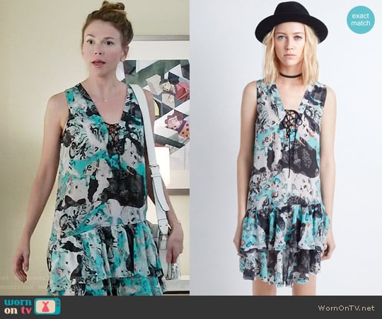 Zadig & Voltaire Rory Print Dress worn by Liza Miller (Sutton Foster) on Younger