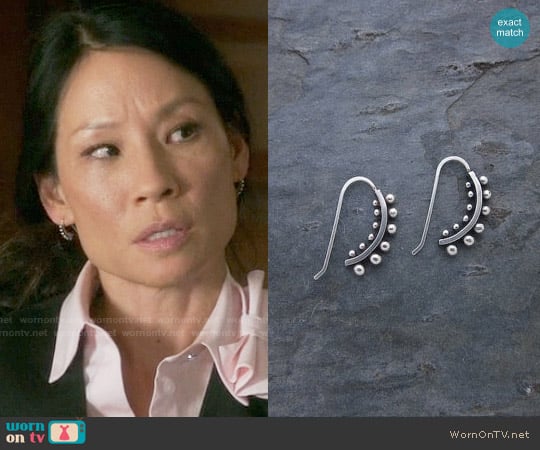 Sasha Bell Jewelry Ultra Hooks worn by Joan Watson (Lucy Liu) on Elementary