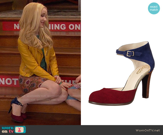 Seychelles Hopeful Heel in Oxblood/Navy worn by Liv Rooney (Dove Cameron) on Liv and Maddie