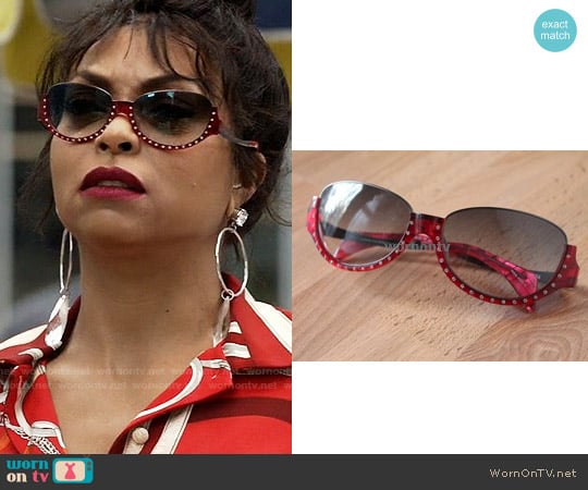 Alain Mikli Rhinestone Sunglasses worn by Cookie Lyon (Taraji P. Henson) on Empire