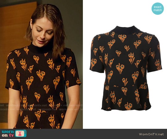 A.L.C. Bailie Top worn by Thea Queen (Willa Holland) on Arrow