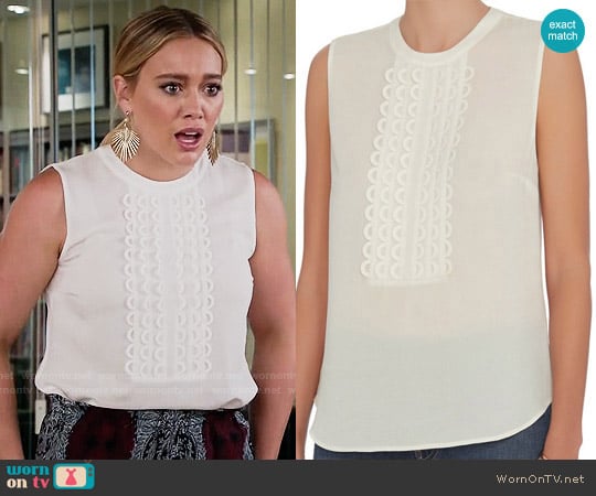A.L.C. Silvia Top worn by Kelsey Peters (Hilary Duff) on Younger
