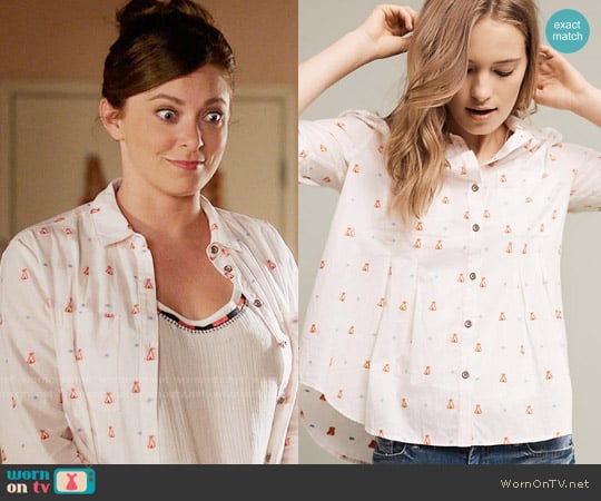 Maeve at Anthropologie Miette  Buttondown worn by Rebecca Bunch (Rachel Bloom) on Crazy Ex-Girlfriend