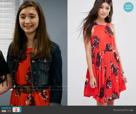 Free People Flutterby Dress worn by Riley Matthews (Rowan Blanchard) on Girl Meets World