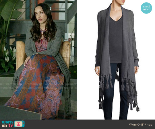BB Dakota Knit Fringed Cardigan worn by Erica Dundee (Cleopatra Coleman) on Last Man On Earth