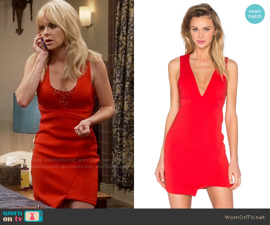 Bec & Bridge Desert of Paradise Deep V Mini Dress worn by Christy Plunkett (Anna Faris) on Mom