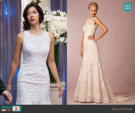BHLDN Adalynn Gown worn by Rosa Diaz (Stephanie Beatriz) on Brooklyn Nine-Nine