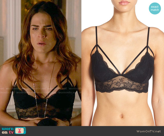 BP Strappy Lace Bralette in Black worn by Laurel Castillo (Karla Souza) on How to Get Away with Murder