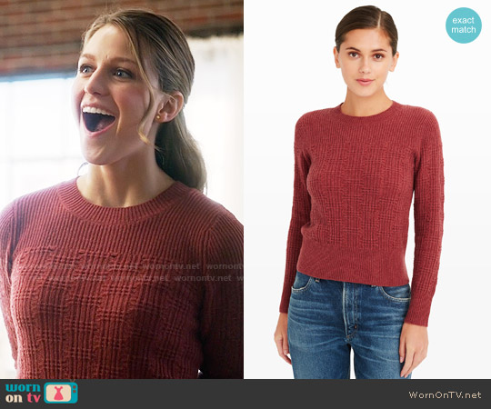 Club Monaco Zandra Sweater worn by Kara Danvers (Melissa Benoist) on Supergirl