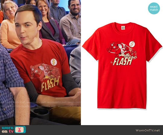 DC Comics The Flash Crimson Comet T-Shirt worn by Sheldon Cooper (Jim Parsons) on The Big Bang Theory