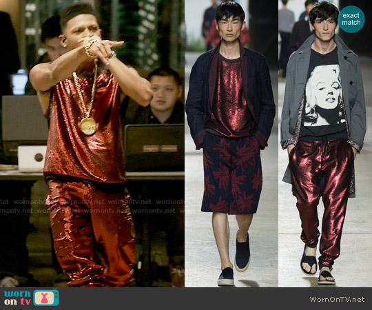 by Dries van Noten SS2016 Collection worn by Hakeem Lyon (Bryshere Y. Gray) on Empire