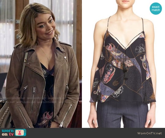 Elizabeth and James Luella Patchwork Top worn by Haley Dunphy (Sarah Hyland) on Modern Family