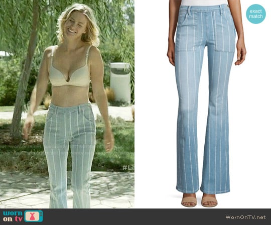 Frame Le Flare de Francoise Striped Jeans worn by Melissa Shart (January Jones) on Last Man On Earth