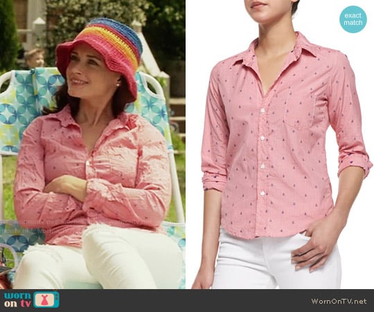 Frank & Eileen Barry Anchor-Print Check Shirt worn by Rory Gilmore (Alexis Bledel) on Gilmore Girls