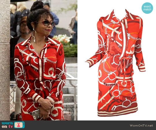 Hermes Vintage Shirt Dress worn by Cookie Lyon (Taraji P. Henson) on Empire
