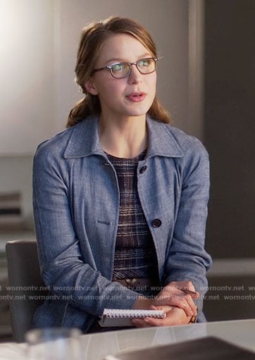 Kara’s chambray coat on Supergirl