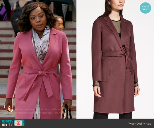 MaxMara Unanime Coat worn by Annalise Keating (Viola Davis) on How to Get Away with Murder