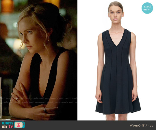 Rebecca Taylor Diamond Texture Dress worn by Caroline Forbes (Candice Accola) on The Vampire Diaries