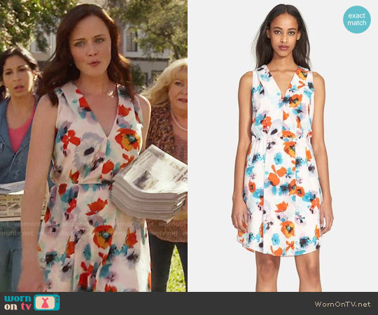 Rebecca Taylor Flower Press Silk Dress worn by Rory Gilmore (Alexis Bledel) on Gilmore Girls