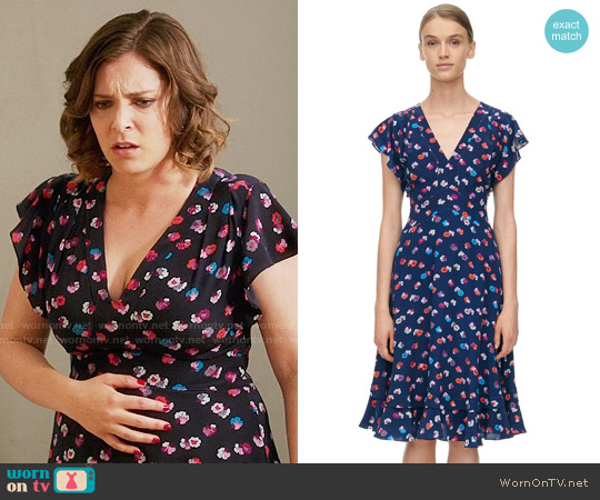 Rebecca Taylor Sakura Floral Dress worn by Rebecca Bunch (Rachel Bloom) on Crazy Ex-Girlfriend