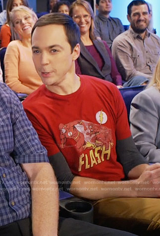Sheldon’s Flash t-shirt on The Big Bang Theory