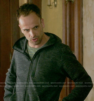 Sherlock’s dark grey hoodie on Elementary