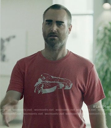 Tandy’s red steak t-shirt on Last Man on Earth
