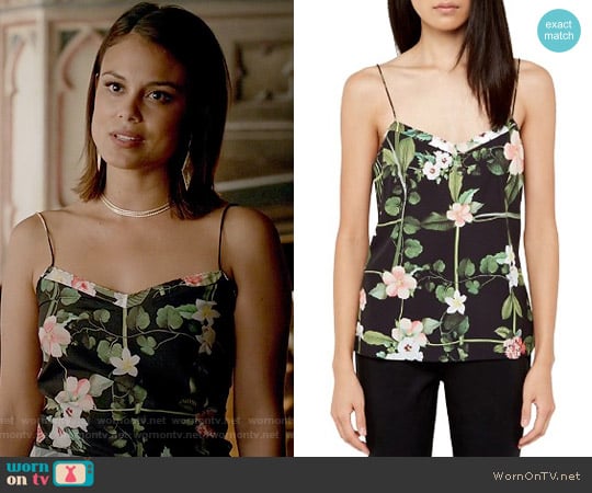 Ted Baker Cynaria Cami worn by Sybil (Nathalie Kelley) on The Vampire Diaries