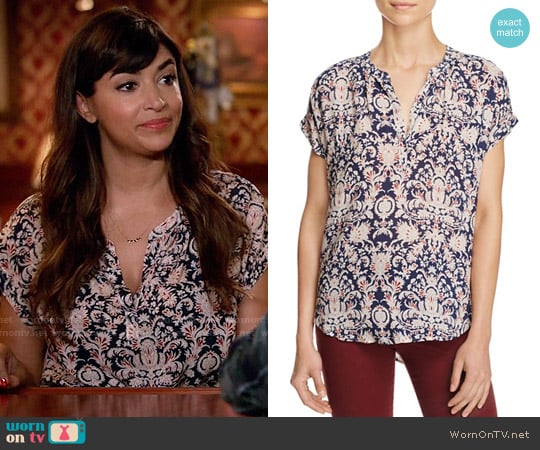Velvet by Graham & Spencer Chalis Blouse worn by Cece Parekh (Hannah Simone) on New Girl