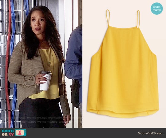 Wilfred Rians Blouse in Yolk worn by Iris West (Candice Patton) on The Flash