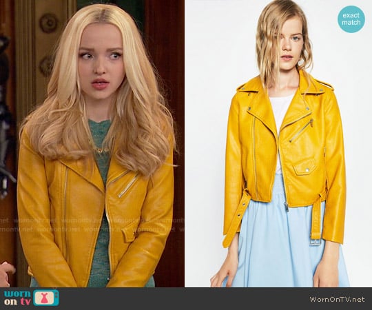 Zara Faux Leather Jacket worn by Liv Rooney (Dove Cameron) on Liv and Maddie
