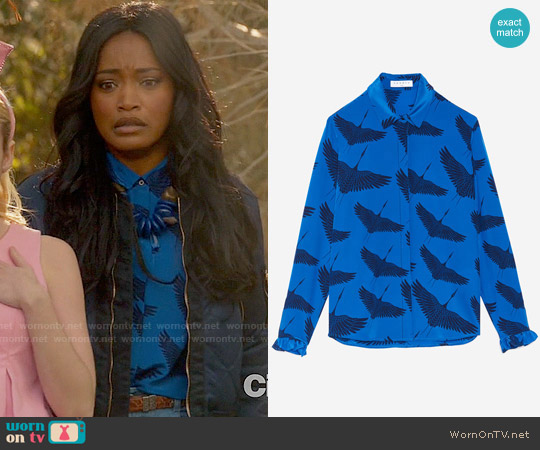 Sandro Lena Shirt worn by Zayday Williams (Keke Palmer) on Scream Queens