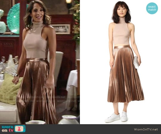 A.L.C. Presley Top worn by Lily Winters (Christel Khalil) on The Young and the Restless