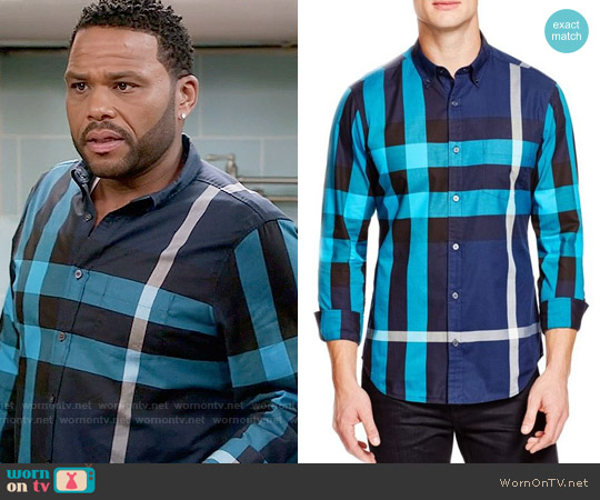 Burberry Fred Shirt worn by Andre Johnson (Anthony Anderson) on Black-ish