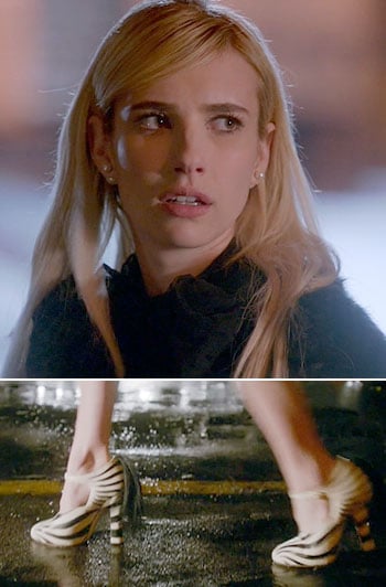 Chanel’s striped mary janes on Scream Queens