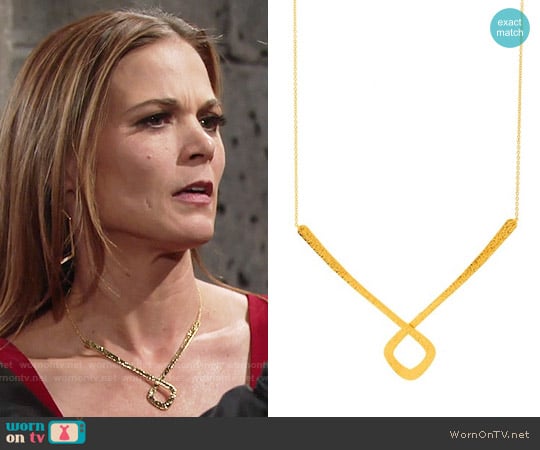 Gorjana Paloma Necklace worn by Phyllis Newman (Gina Tognoni) on The Young and the Restless