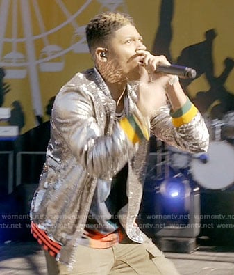 Hakeem’s silver sequin bomber jacket on Empire
