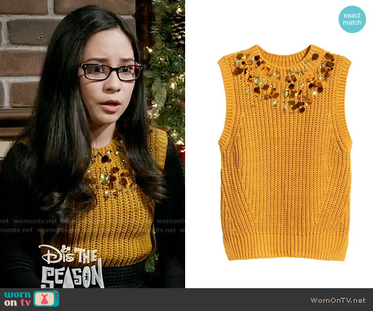 H&M Beaded Top worn by Isadora Smackle (Cecilia Balagot) on Girl Meets World